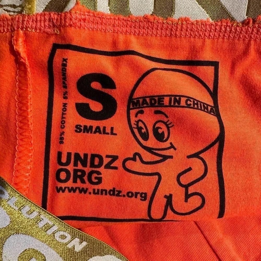 Nwt Undz JFK & Castro Orange Boxer Briefs Small